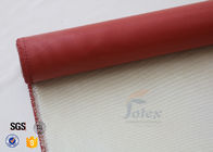 0.8mm Red Silicone Coated High Silica Fabric Thermal Insulation Material