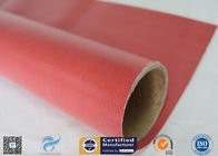 High Intensity Welding Blanket Red Silicone Coated Fiberglass Fabric 590g Weight
