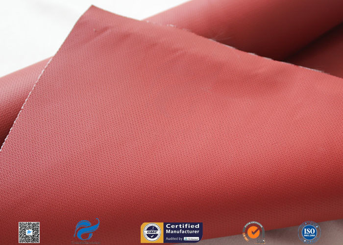 580gsm 17oz 3732 Red Silicone Coated Fiberglass Fabric Pipe Heat Insulation