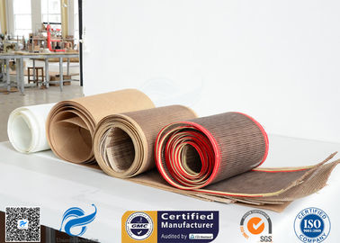 560gsm 4x4mm PTFE tráng sợi thủy tinh mở lưới cho Tortilla băng tải đai